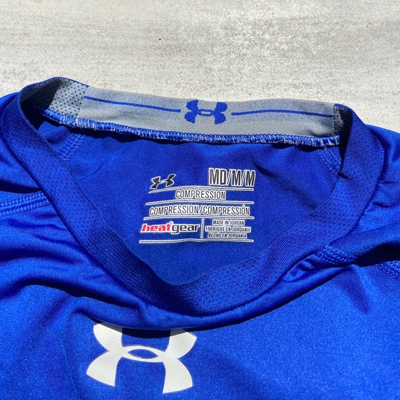 Under Armour HeatGear Long Sleeve- Navy Blue - Picture 2 of 3